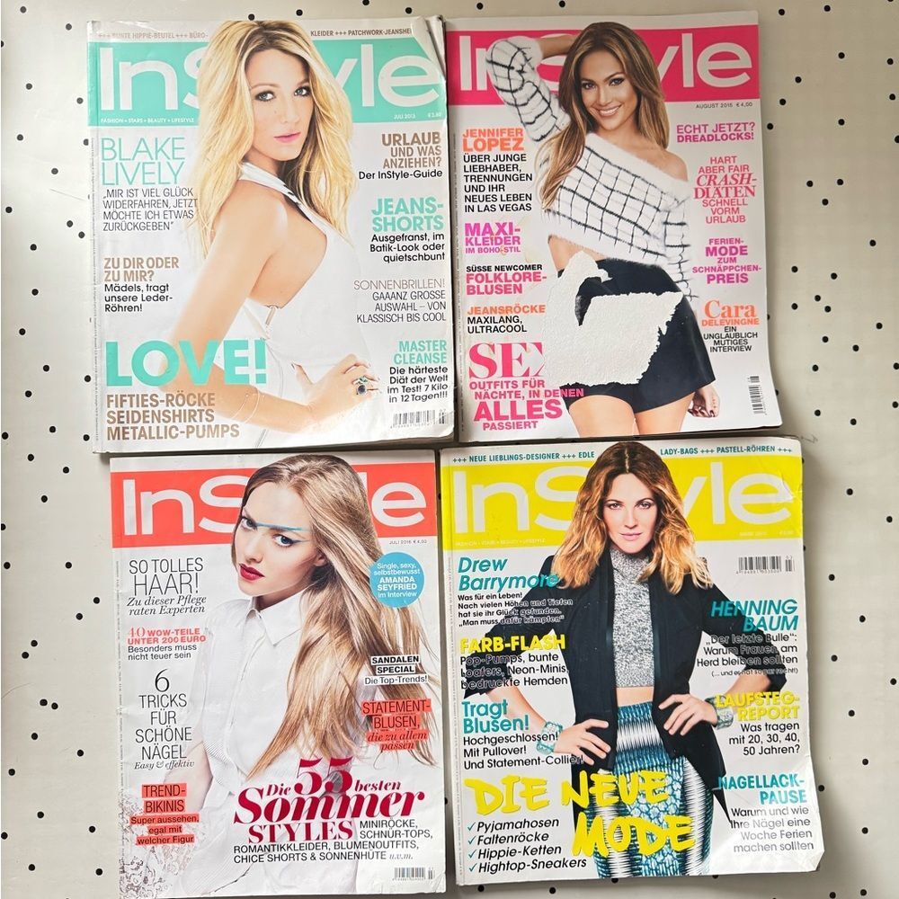 In Style Germany Magazine Zeitschriften Collection - Vibrant Covers vintage